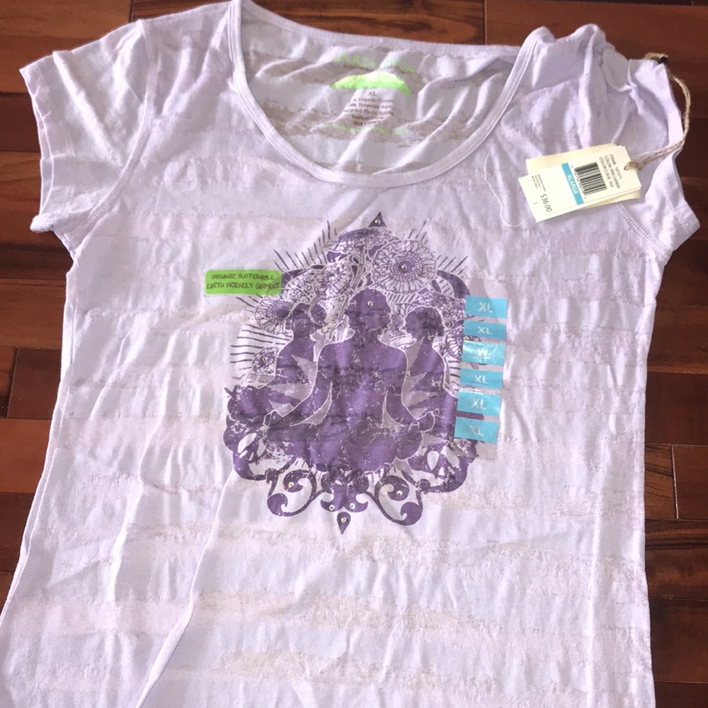 Earth Yoga women’s Xl tee shirt new